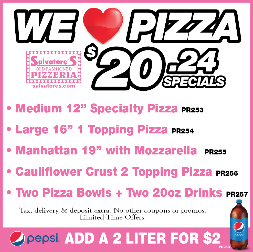 Pizza Coupons Rochester NY Salvatore's Pizzeria